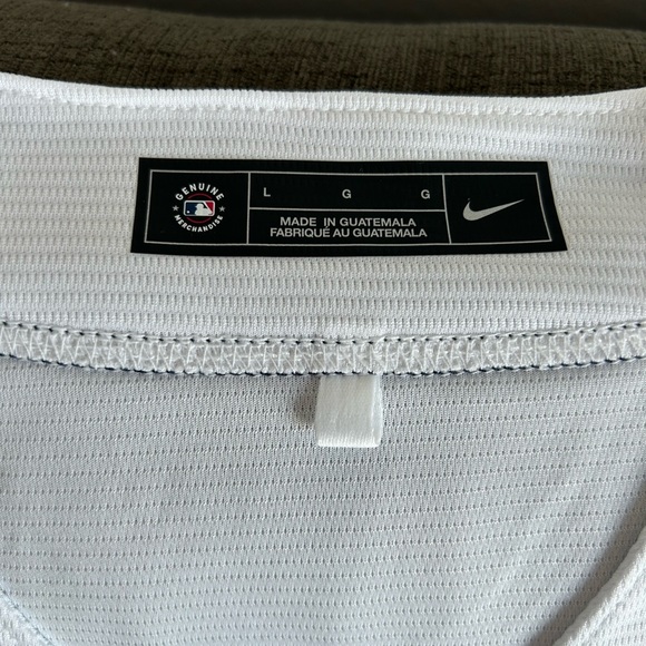 Nike Authentic Atlanta Braves MLB Baseball White Jersey Women’s Sz: Large - Picture 5 of 5